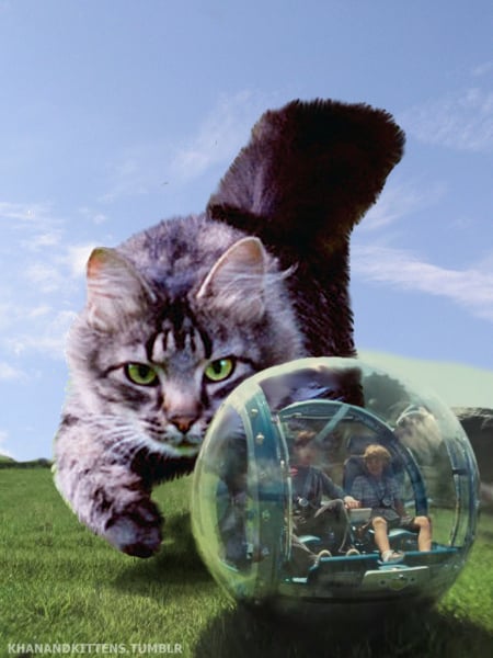 Jurassic World Cats Photoshop