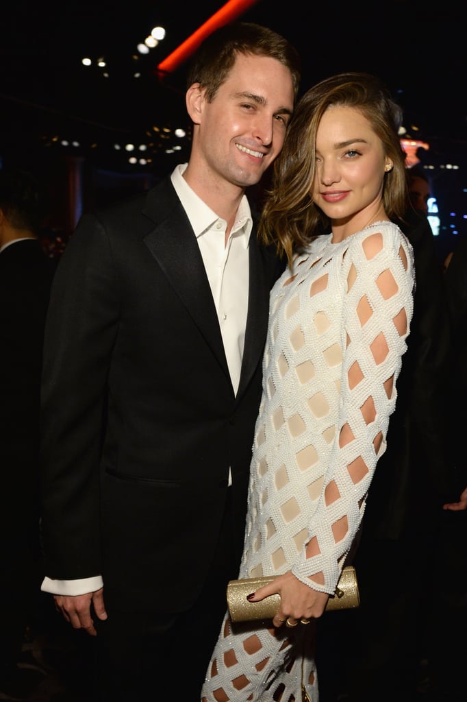 Pictured: Miranda Kerr and Evan Spiegel