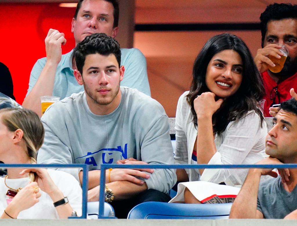 Priyanka Chopra White Dress With Nick Jonas at US Open