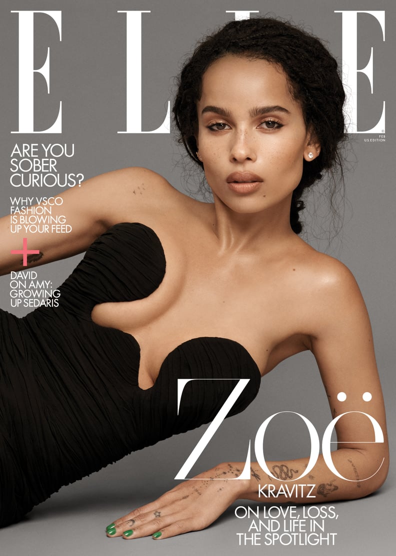 Zoë Kravitz on the Cover of Elle's February 2020 Issue