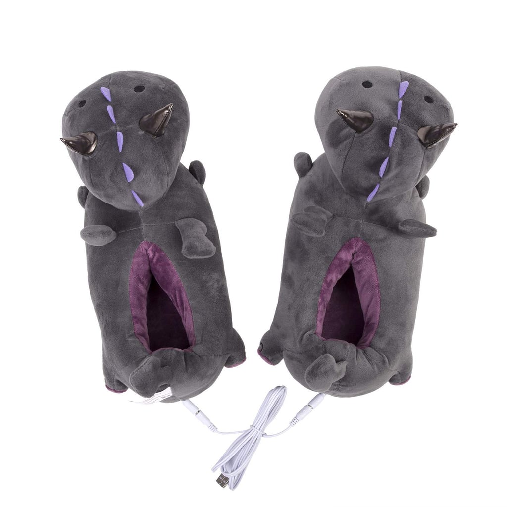 Smoko Adorable Plush Dragon Heated Slippers