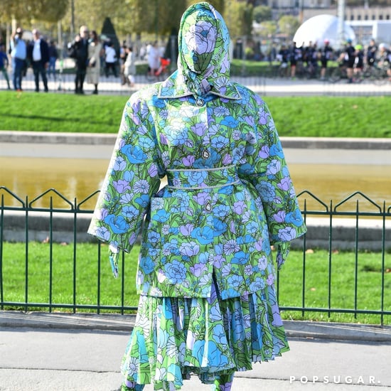 Cardi B Wears Richard Quinn Outfit to Paris Fashion Week