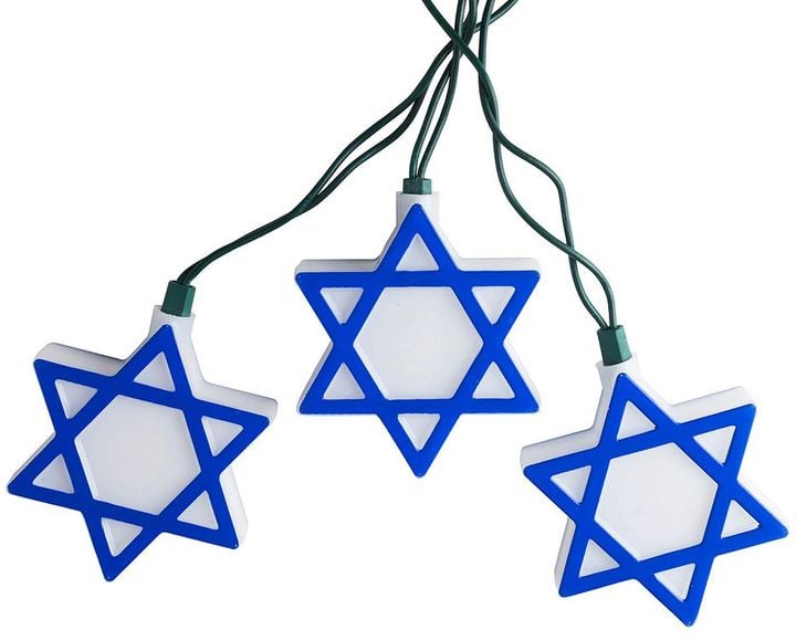 10-Light Hanukkah Star of David String Lights ($40)