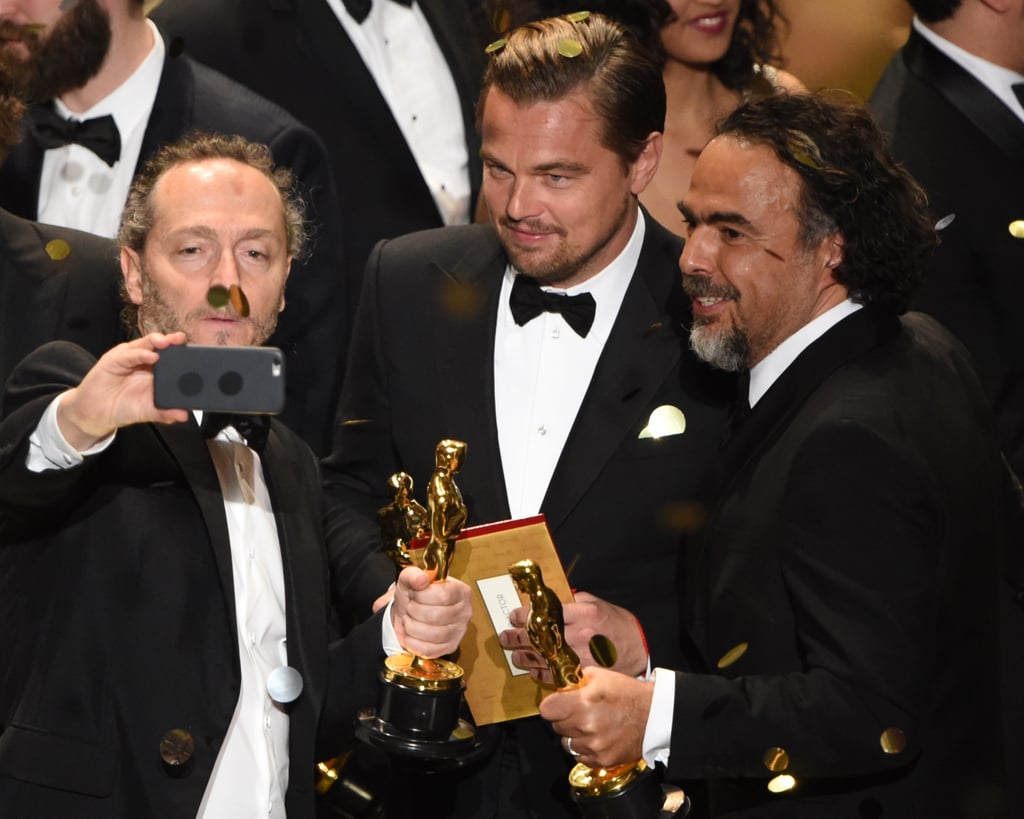 Pictured: Leonardo DiCaprio and Alejandro González Iñárritu