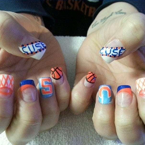 School Spirit Nail Art