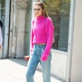 Put on Sunglasses Before You Stare Directly at Gigi Hadid's Intense Glittery Shoes