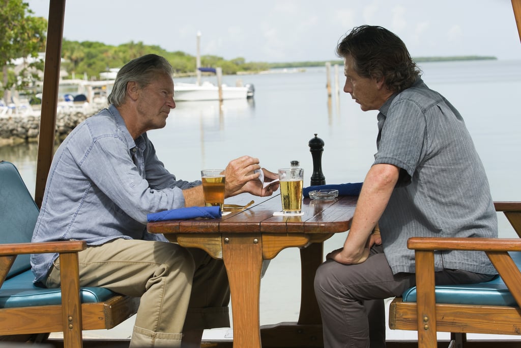 Sam Shepard and Mendelsohn have a pow wow.