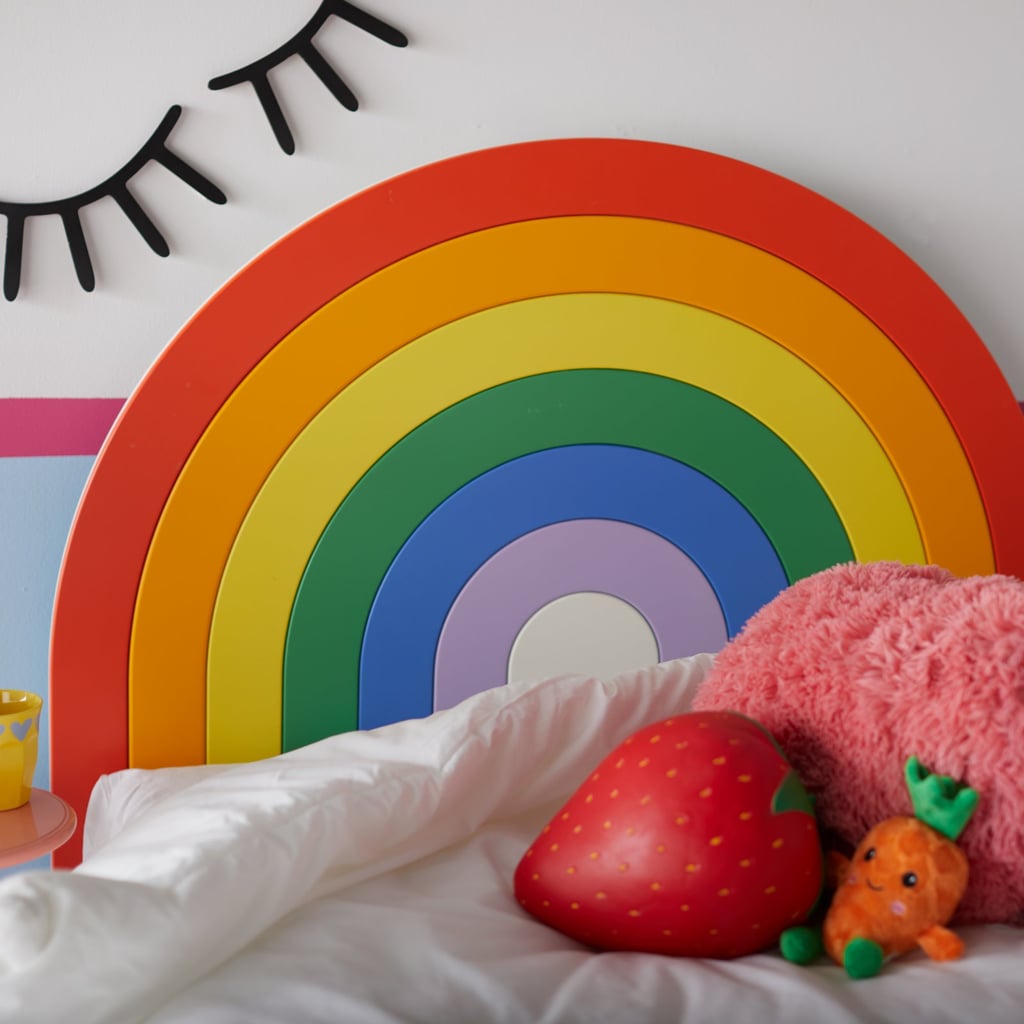 Drew Barrymore Flower Kids Rainbow Wood Headboard