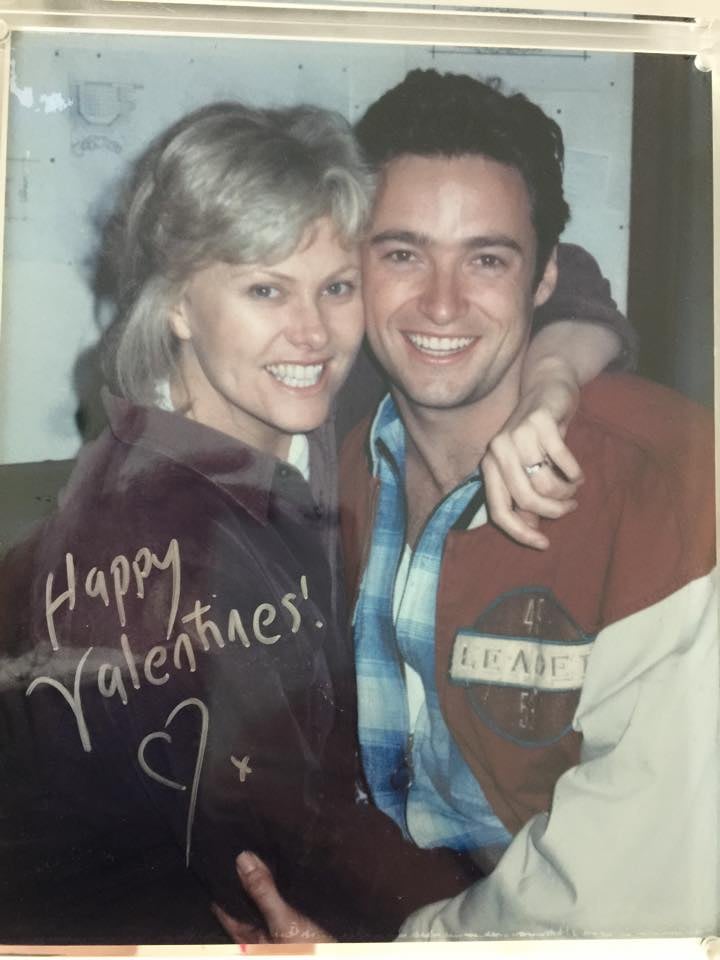 Hugh Jackman wished his followers a happy Valentine's Day with a throwback picture of the actor and his wife, Deborra-Lee Furness.
