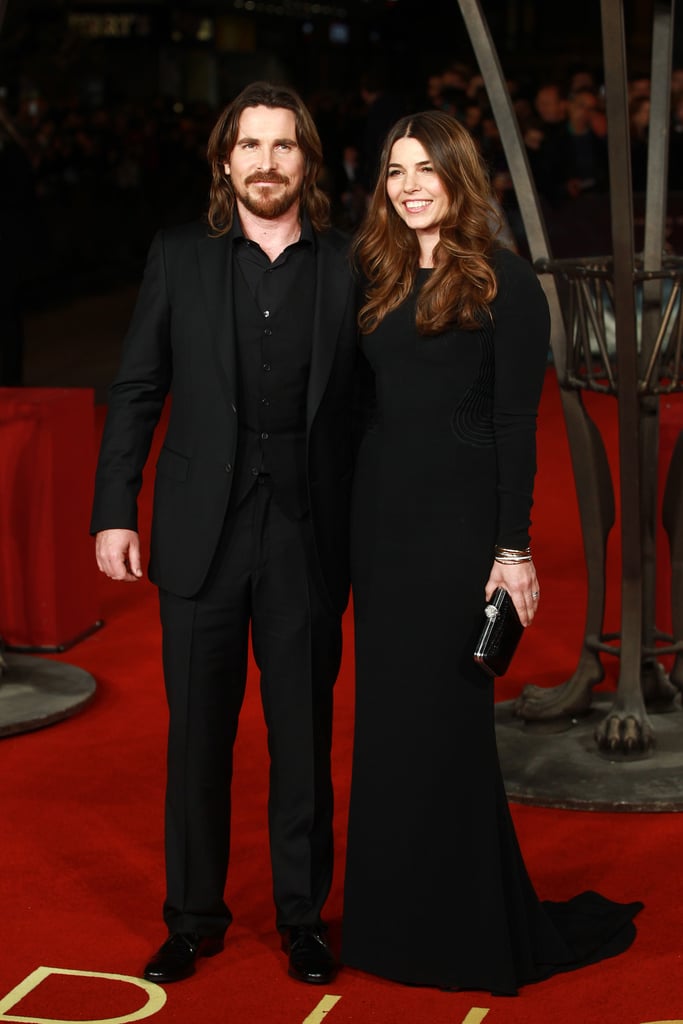 Christian Bale and his wife, Sibi Blazic, attended the Exodus: Gods and Kings premiere in London on Wednesday.
