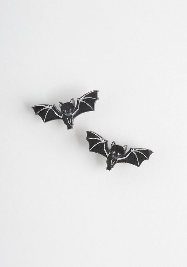 Cat in the Bat Stud Earrings