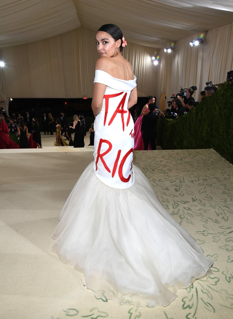 Alexandria Ocasio-Cortez's Brother Vellies Dress at Met Gala