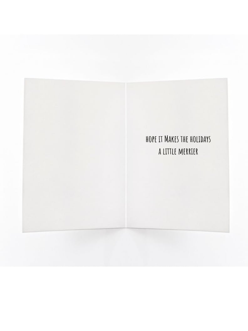 The Inside of the Christmas Money Holiday Card