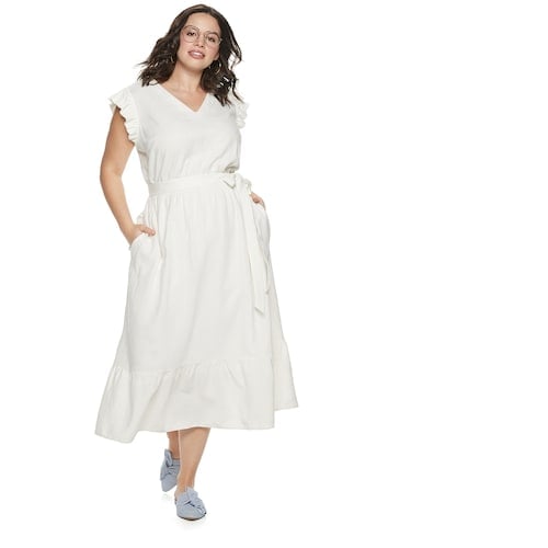 POPSUGAR Plus Size Belted Maxi Dress