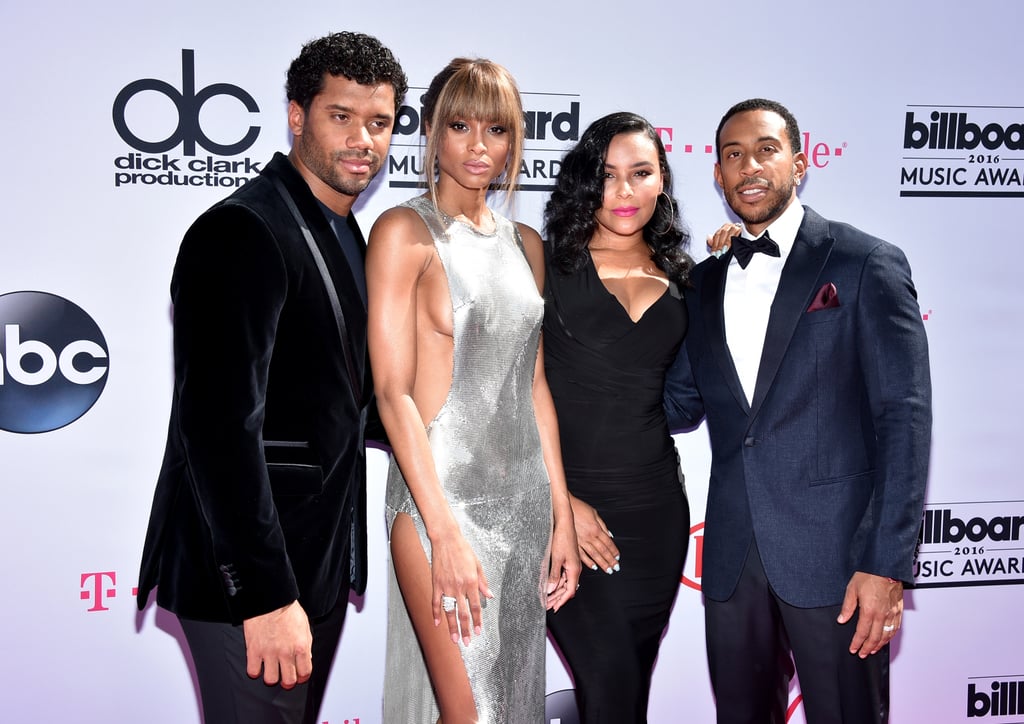 Pictured: Ludacris, Ciara, Russell Wilson, and Eudoxie Mbouguiengue