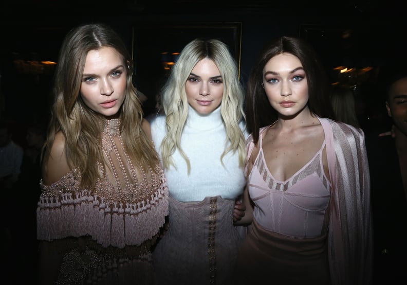 The Model Posed at the Gathering With Fellow Models Josephine Skriver and Gigi Hadid