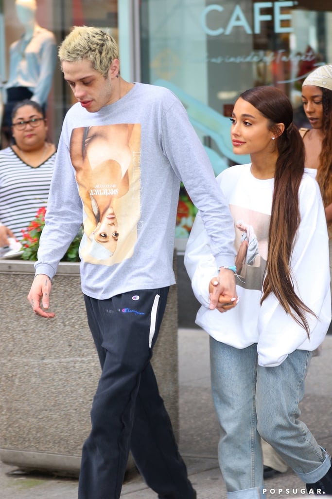 Ariana Grande and Pete Davidson Wearing Sweetener Merch 2018