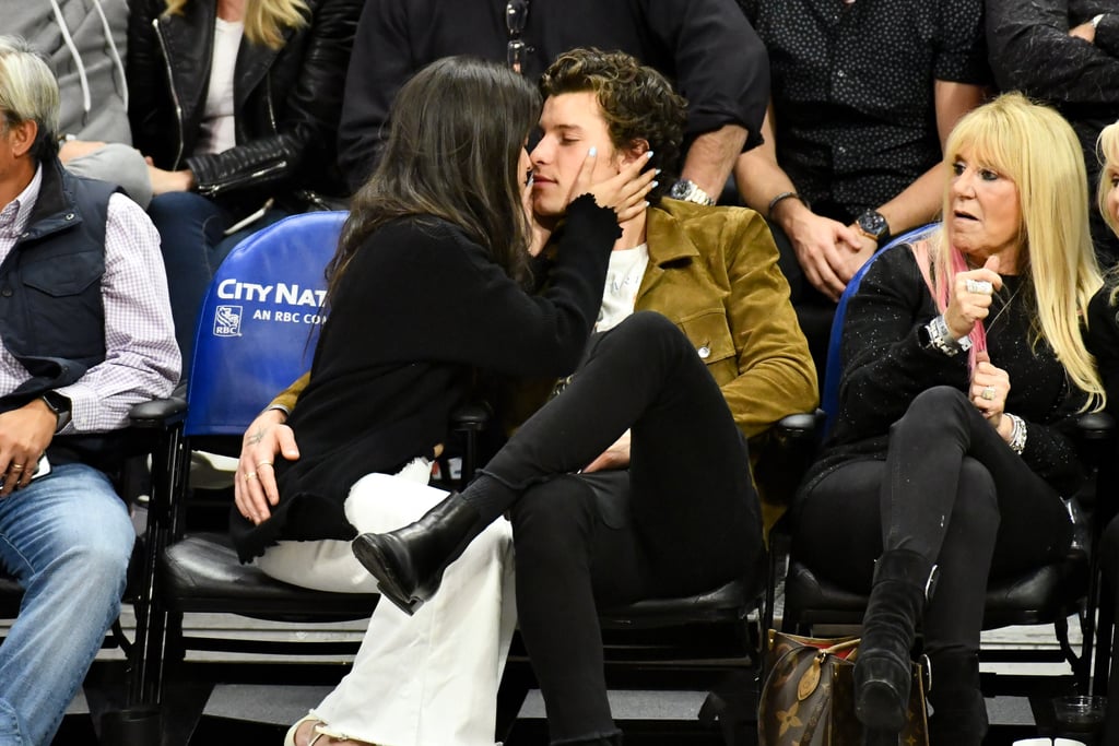 Camila Cabello and Shawn Mendes Kissing at LA Clippers Game