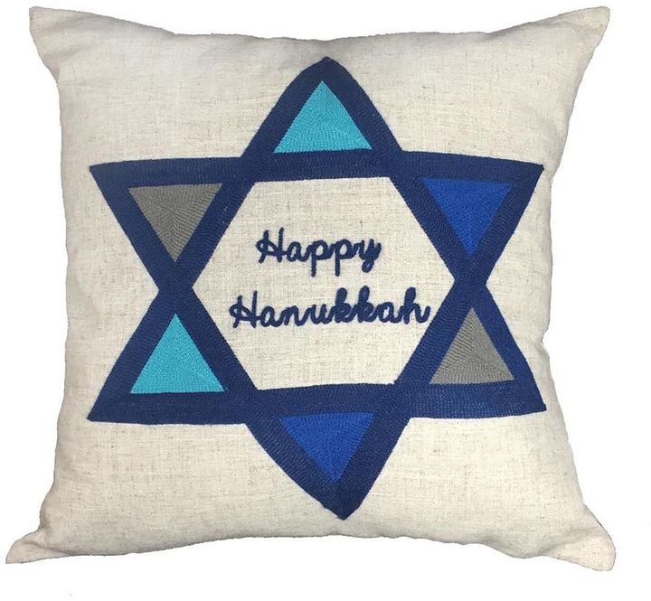 "Happy Hanukkah" Pillow ($16, originally $40)