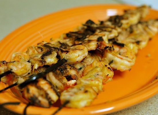 Skewered Shrimp With Homemade Mango Marinade