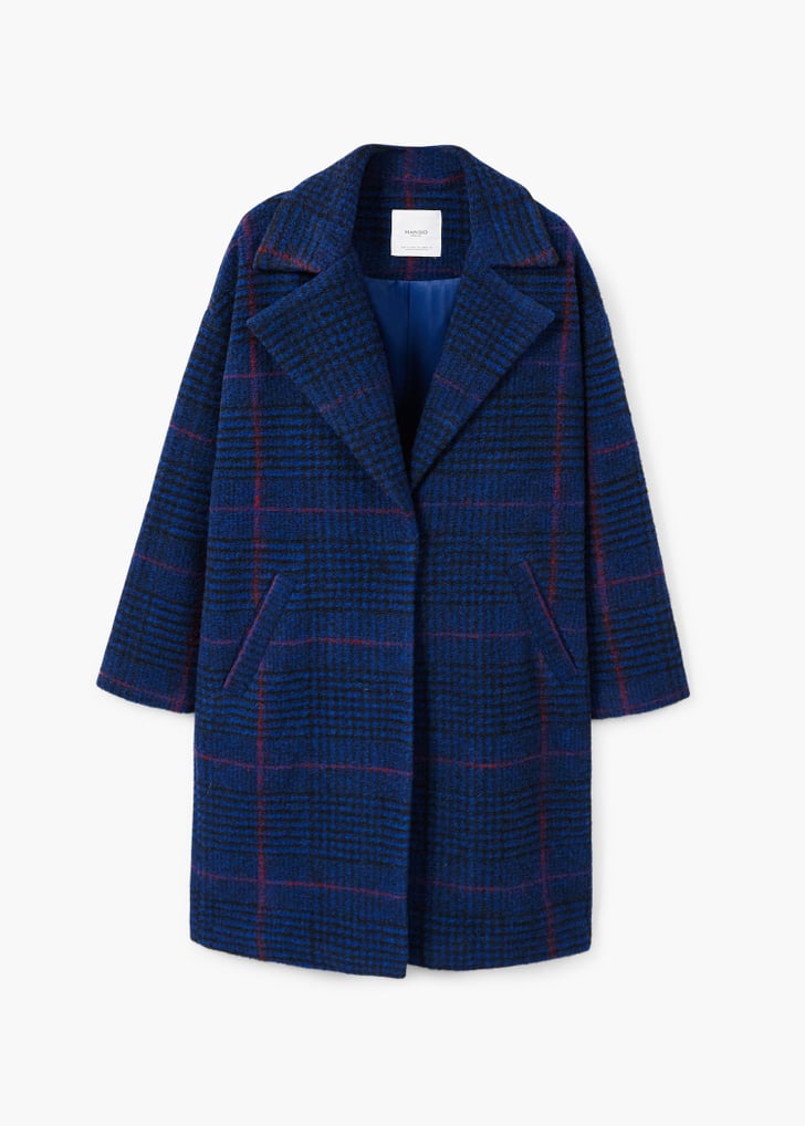 Mango Coat Navy and Black Outfit Inspiration POPSUGAR Fashion Photo 17
