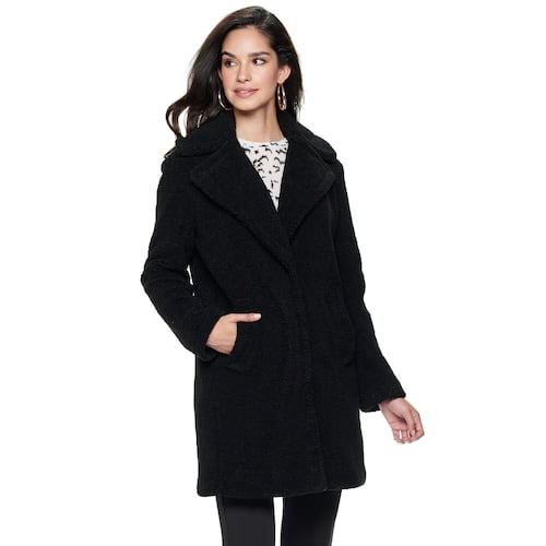 Nine West Notch Collar FauxFur Coat Ciara Is the Face of Nine West's
