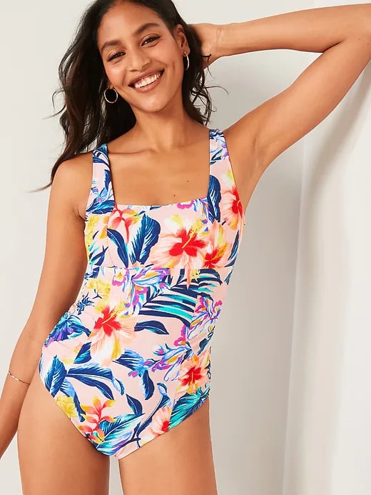 Old Navy Square-Neck One-Piece Swimsuit
