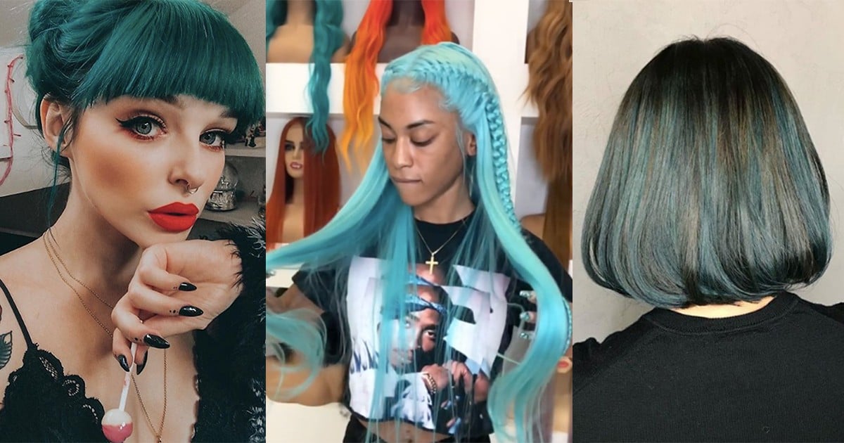 Teal Hair Color Ideas | POPSUGAR Beauty