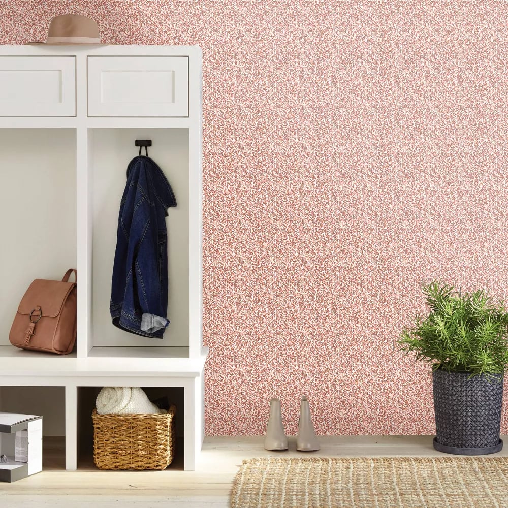 Threshold Vine Stripe Peel & Stick Wallpaper I Editor Review POPSUGAR Home