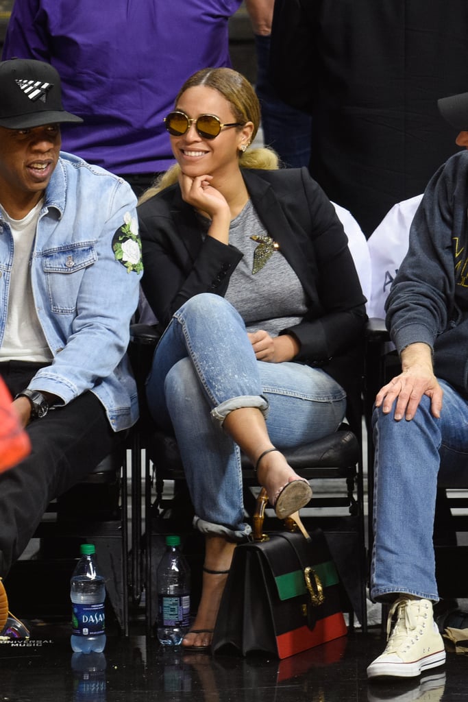 Beyonce and Jay Z at LA Clippers Game February 2016