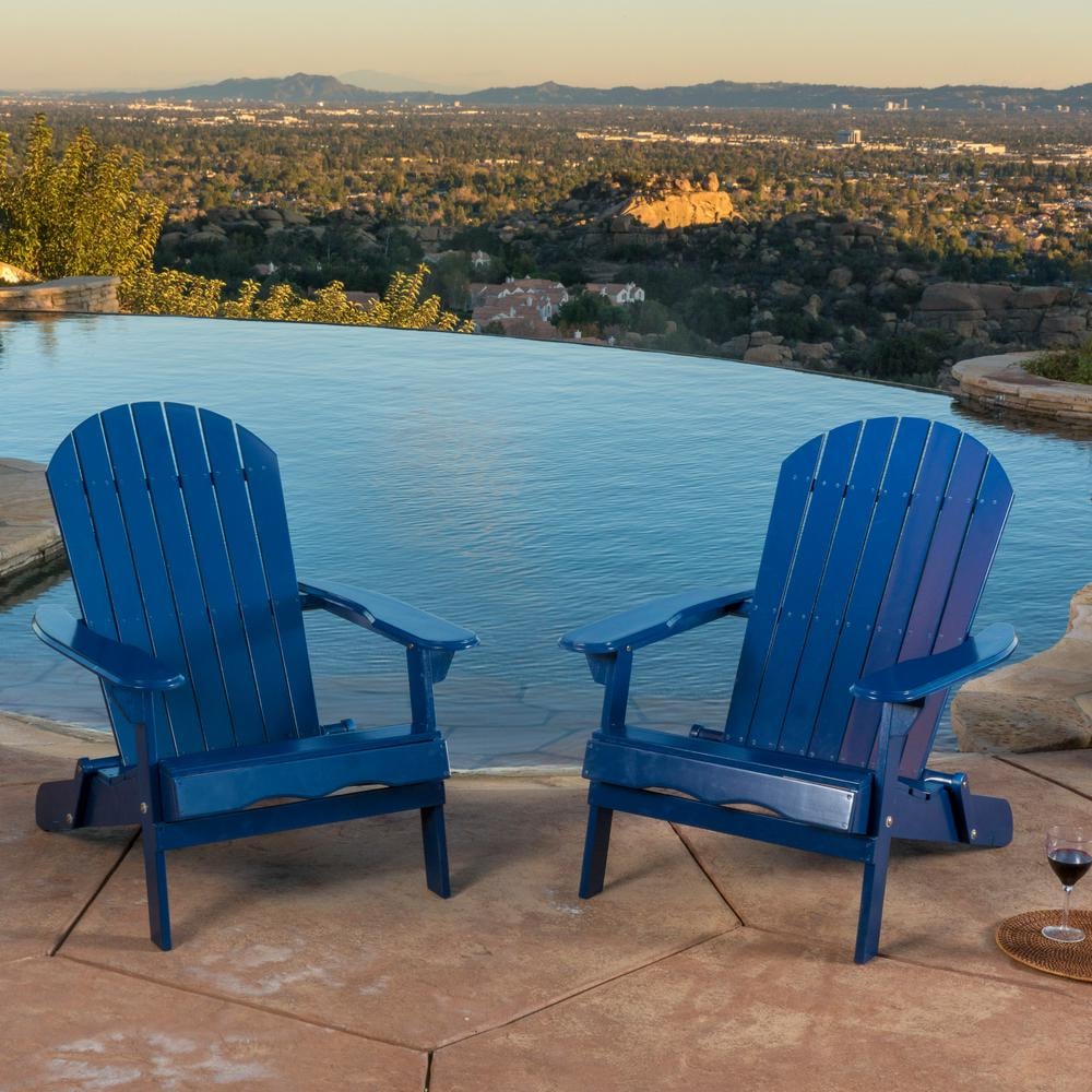 Noble House Haylee Reclining Wood Adirondack Chair