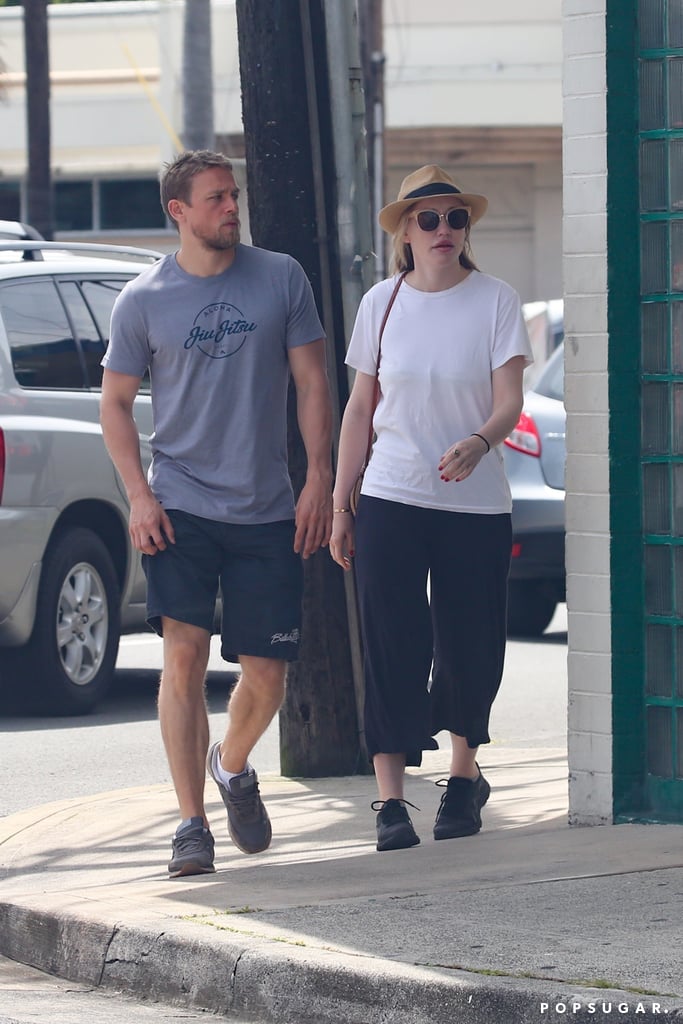 Charlie Hunnam and Morgana McNelis Pictures in Hawaii 2018