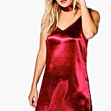 Red lace dress boohoo