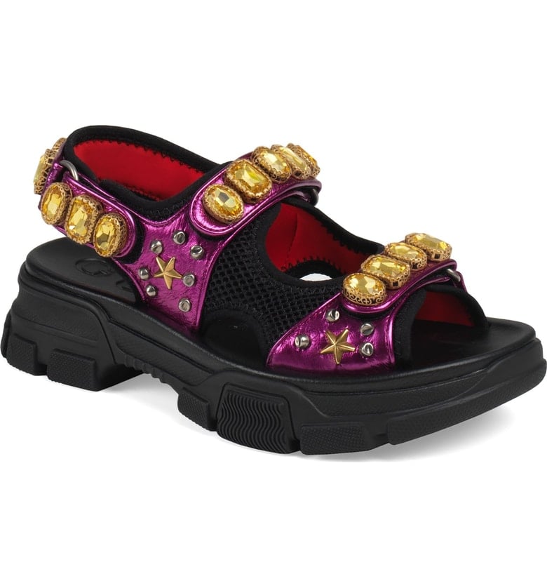 Gucci Aguru Jewel Sandals