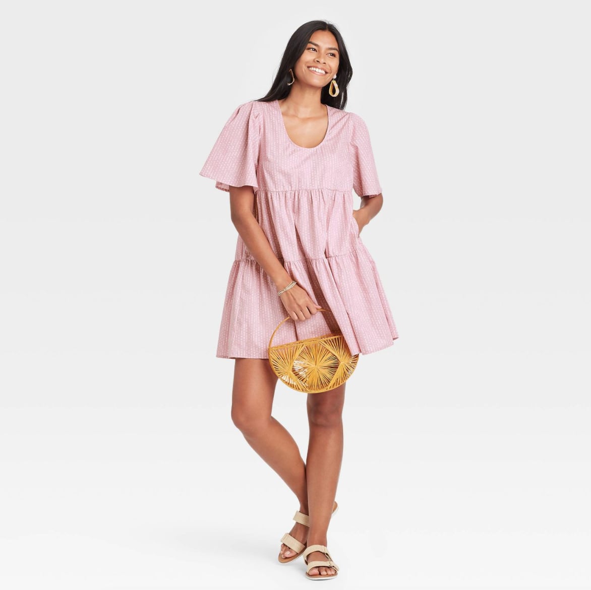 Vestido babydoll new arrivals pull and bear