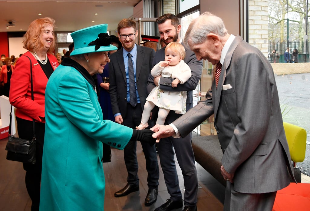 Queen Elizabeth II at Coram Charity in London December 2018