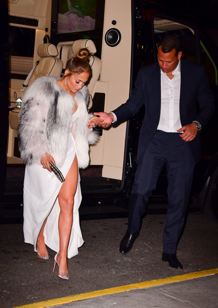 Jennifer Lopez White Elie Saab Dress at Second Act Afterparty