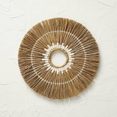 Opalhouse Designed With Jungalow Dried Grass Decorative Wall Disk Brown