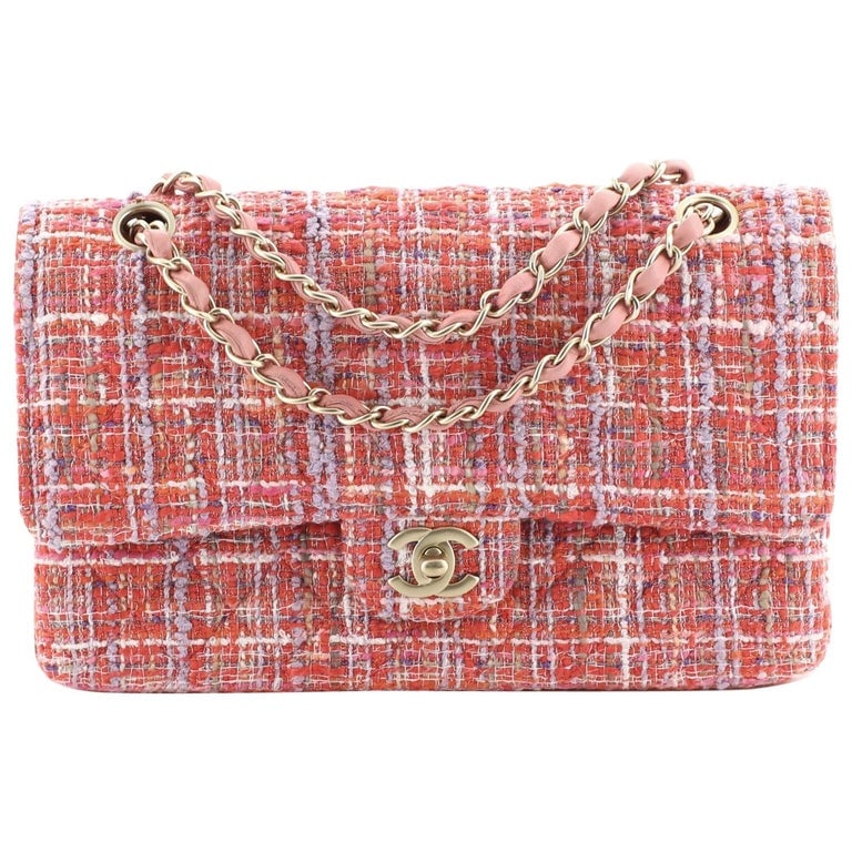 Chanel Quilted Tweed Small Classic Flap Bag