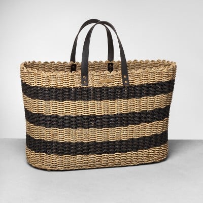 Striped Seagrass Tote