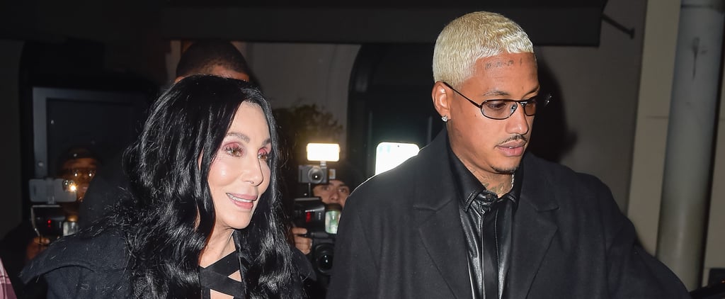 Cher and Alexander Edwards Attend Super Bowl Party Together