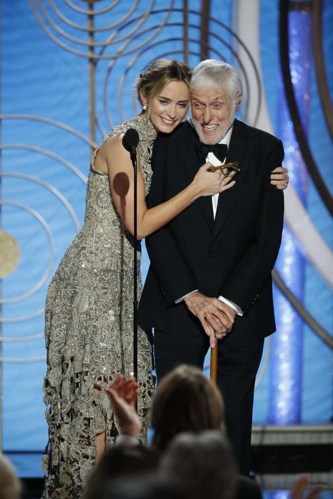 Dick Van Dyke and Emily Blunt at 2019 Golden Globe Awards