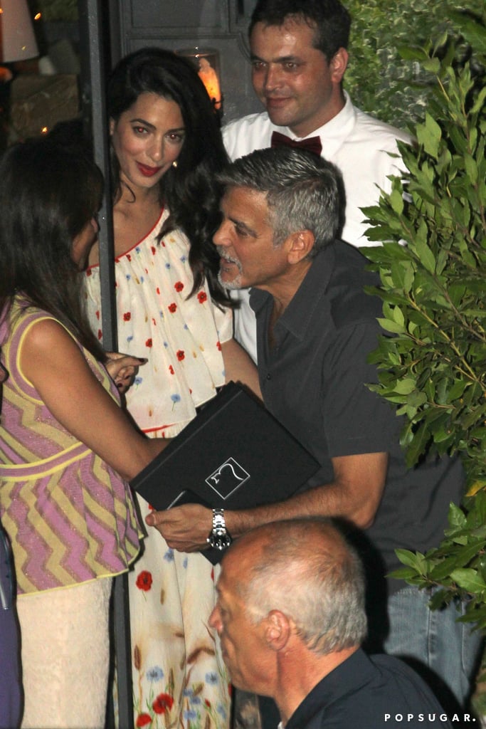 Amal Clooney's Floral-Print Dress in Italy
