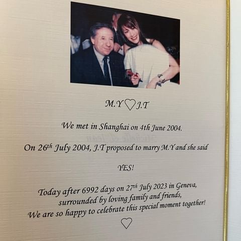 Michelle Yeoh and Jean Todt
