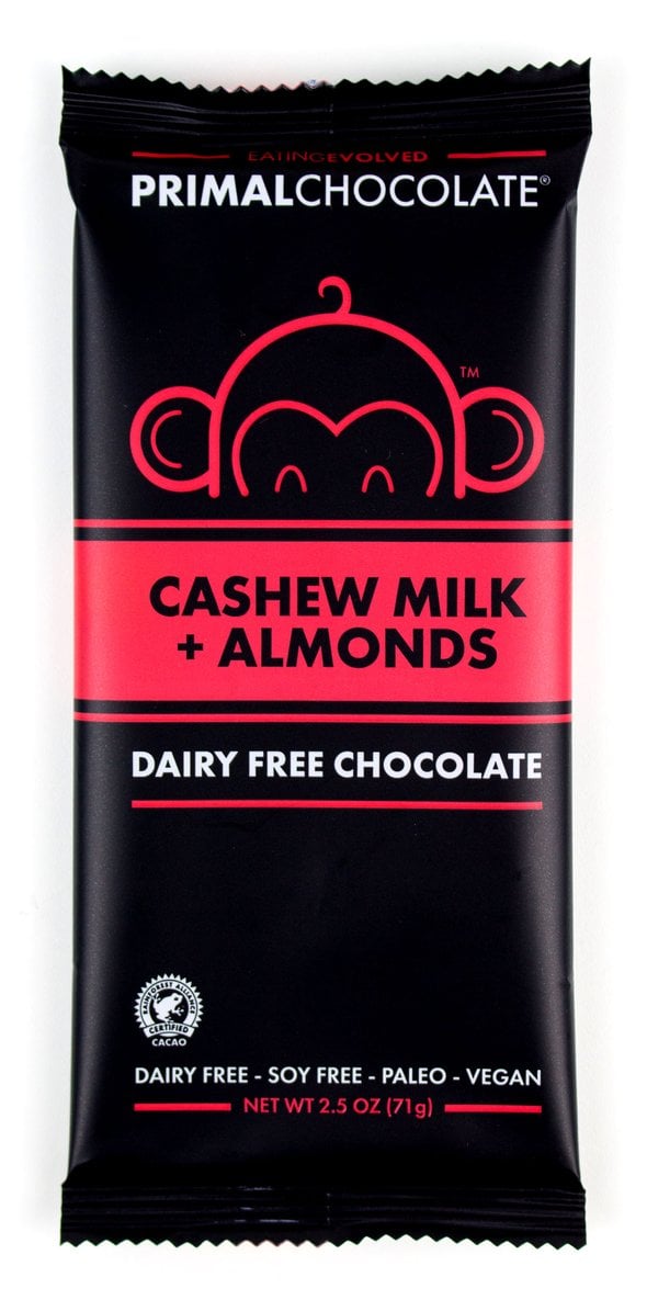 Eating Evolved Cashew Milk + Almonds Primal Chocolate