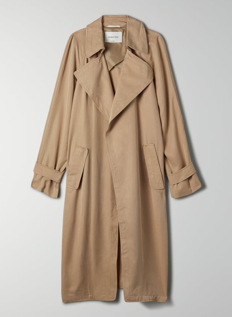 For an outerwear piece, a trench coat is so versatile and travels exceptionally well. This Babaton Lawson Trench Coat ($248) will remain durable and smooth through anything. Plus, the relaxed silhouette leaves plenty of room for layering without looking bulky.
