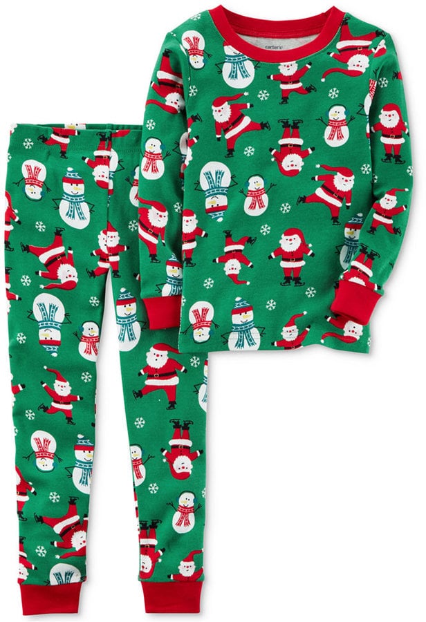 Carter's 2Pc. SantaPrint Cotton Pajama Set, Toddler Boys (2T5T