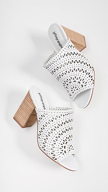 Jeffrey Campbell Kelowna Woven Block Heel Mules | Sandals Trends For Spring and Summer 2019 