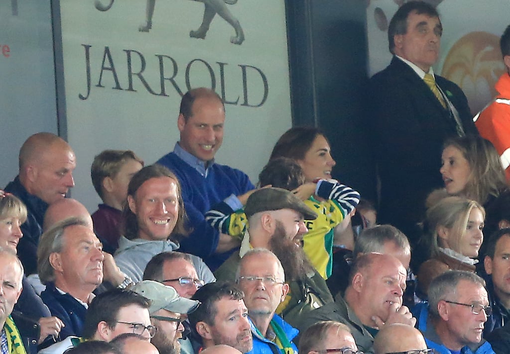 William, Kate, George, and Charlotte at Soccer Game Pictures