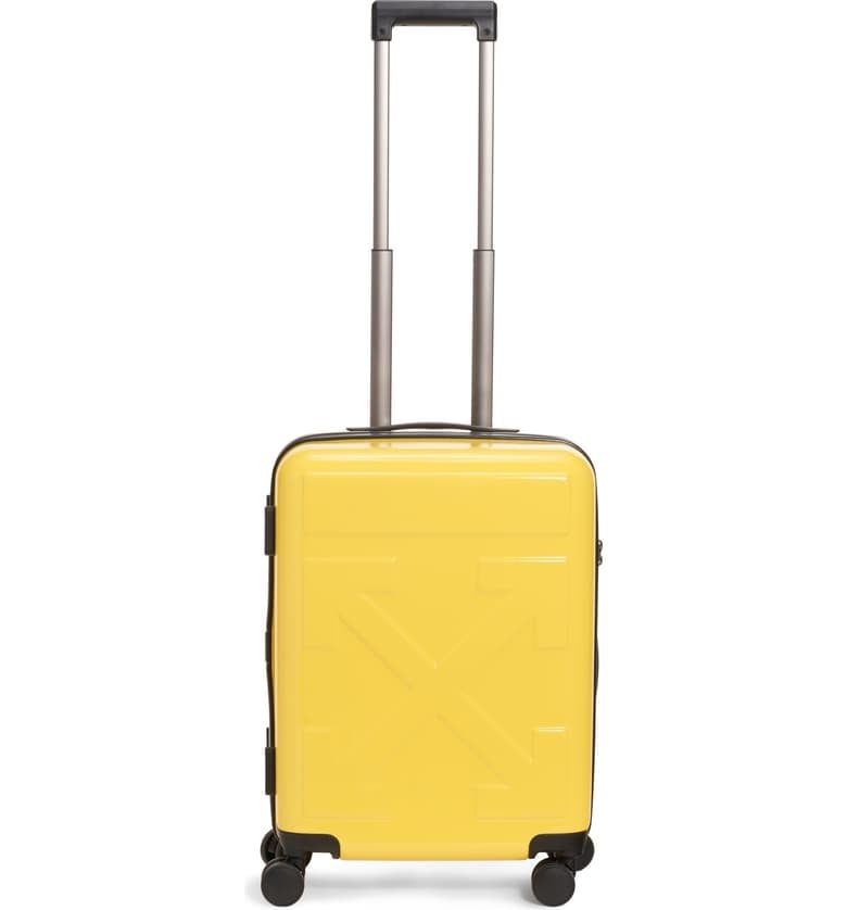 Off-White Arrow Hard Side Trolley Wheeled Suitcase